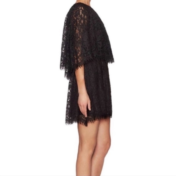 Alexis, Maji One shoulder Black Lace Dress in size Small - Picture 3 of 8